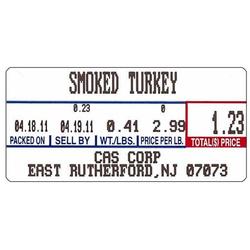 CAS LST-8000 Label, Non UPC -  1000 per roll 58 x 30 mm