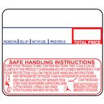 Detecto 1 Roll of Die-Cut 6600-3003 Safe Handling UPC Labels for DL1030/DL1030P/DL1060/DL1060P Print Detecto 1 Roll of Die-Cut