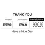 CAS LST-8000B-001 Case of 12 Rolls of  Labels for CAS DT2X-01 Printer