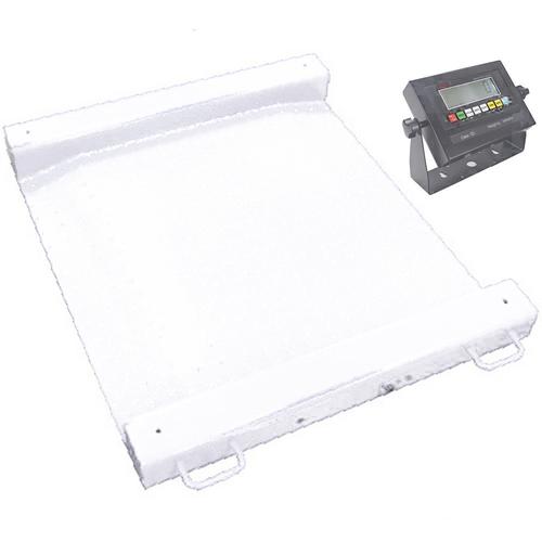 LP Scale LP7622MAL-4848-2500 Legal for Trade Aluminum 4 x 4 Ft  LCD Portable Drum Scale 2500 x 0.5  lb