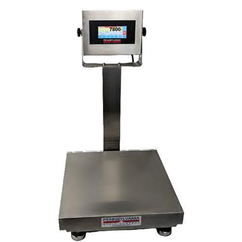 Pennsylvania Scale SS7800MAX-1216-100 12 x 16 in Touchscreen Washdown Legal for Trade Bench Scale 100 X 0.02 lb